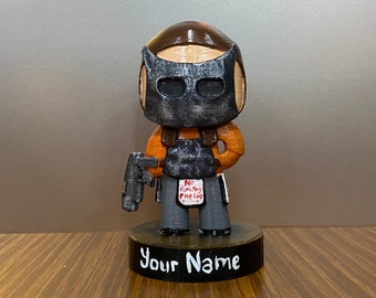 Rust Game Armored Boy Figure: Custom Name