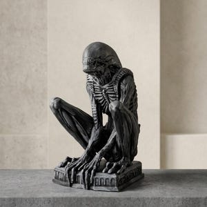 Sitting Alien Action Figure