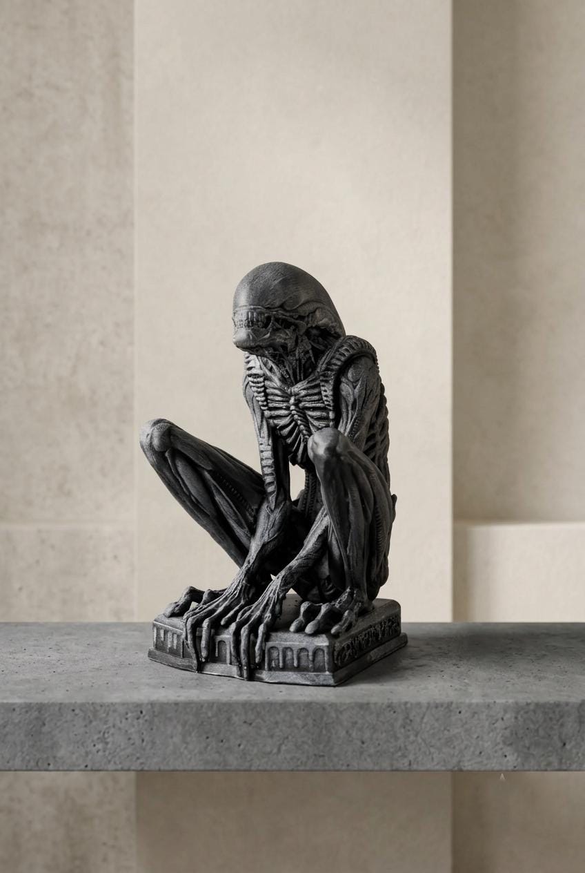 Sitting Alien Action Figure - Etsy