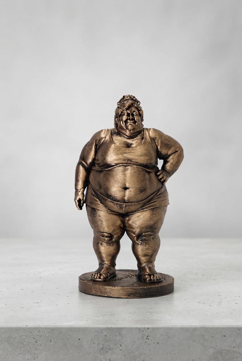 Fat woman figurine - Etsy 日本