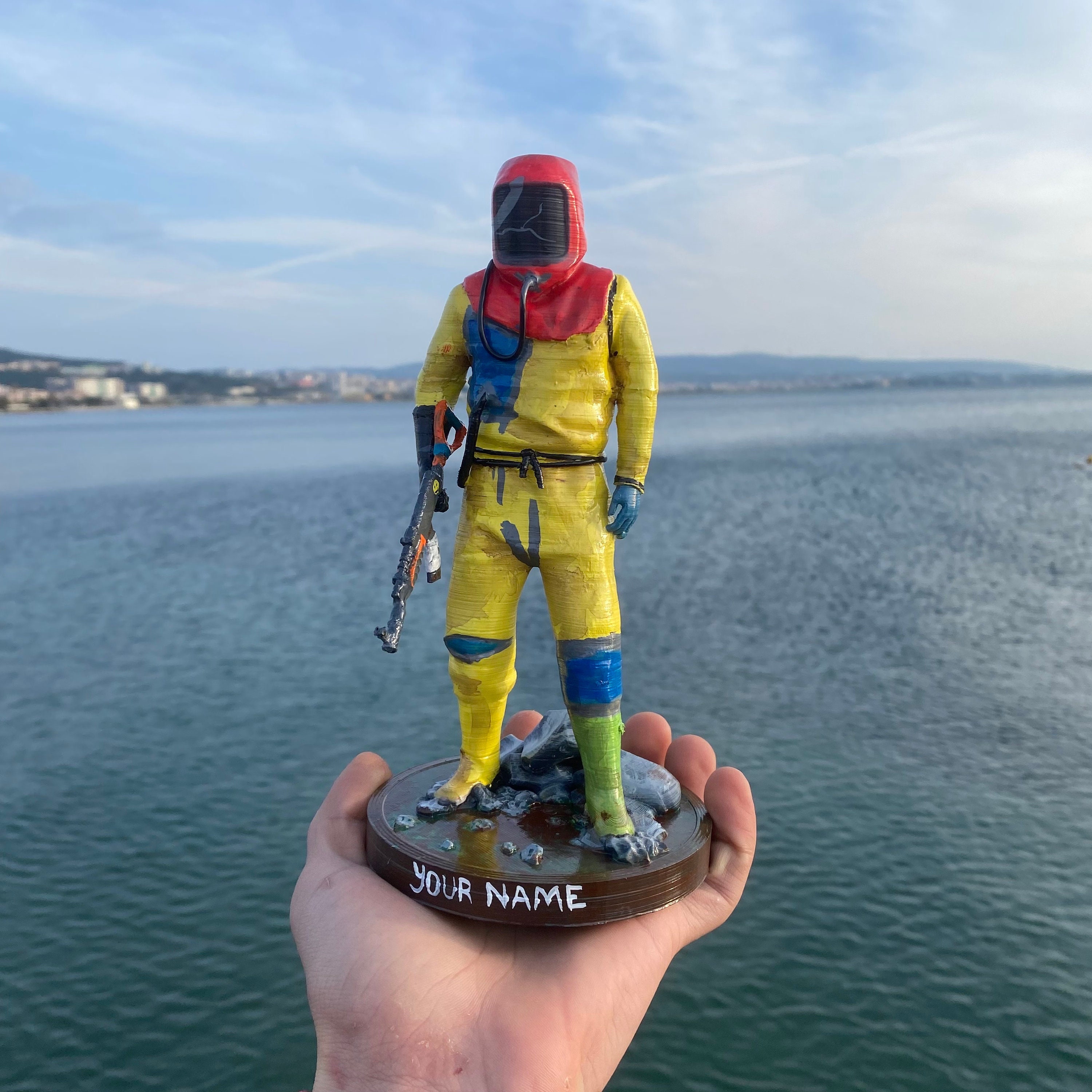 Personalized Rust Hazmat Suit Figure - Rust Game Gift - Gamer Room ...