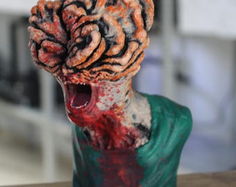Fungal Infected Monster Bust – Horror Sculpture, Dark Fantasy Decor