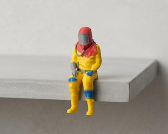 Rust Funny Sitting Hazmat Suit
