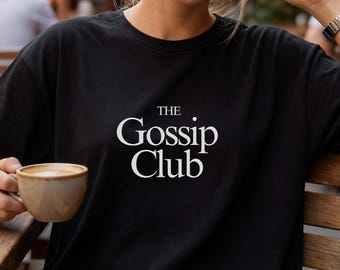 Embossed Gossip Club T-shirt | Subtle Raised Logo Tee