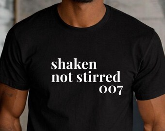 Martini Shirt for Men – Shaken Not Stirred Cocktail T-Shirt