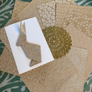 Carte de Pâques, vœux de Pâques, carte de vœux de Pâques, origami