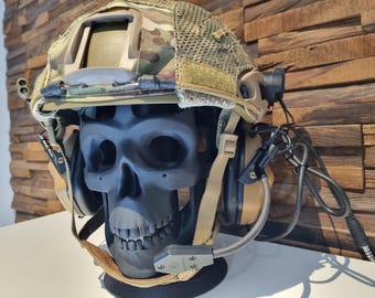 Skull Helmet Stand Display Helmet Holder - Airsoft/Realsteel, Motorcycle, Fire Department, various protective helmets, Cosplay, Masks