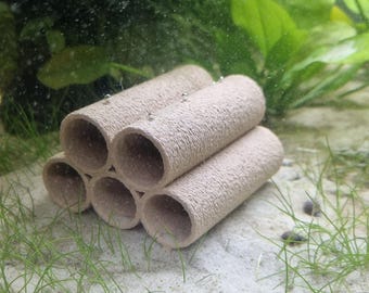 Shrimp tubes, shrimp cave, fish cave, cave labyrinth tube, shrimp - various colors - environmentally friendly