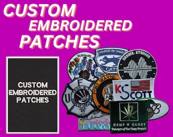 Custom embroidery patches, custom logo patches, custom iron on patches, custom Velcro hook and loop patches