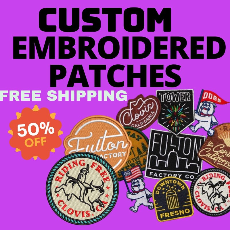 Personalized Logo Embroidery Patch - Etsy