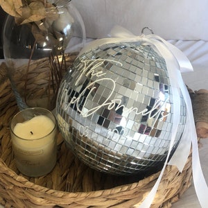 Personalised Disco Ball for Weddings/Occassions/Homeware
