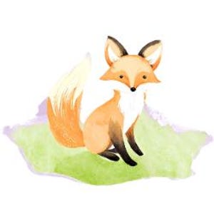10 Baby Füchse, Fuchs Cartoon, Illustration, druckbare Clipart, hochwertige JPGs, digitaler Download, Papiermodell, Journale