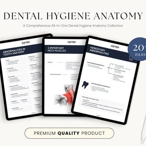 Dental Anatomy Study Guide Bundle - Digital