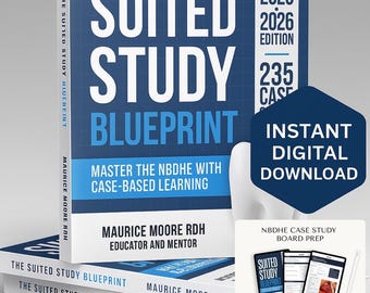 NBDHE Dental Hygiene Case Study Bundle: 235 Exam Prep Questions (Digital Download)