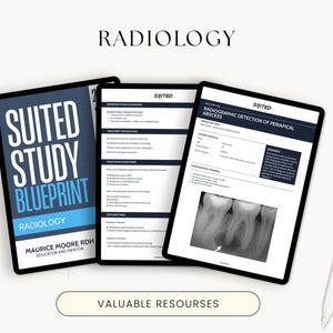 Zahnhygiene Radiologie Fallstudie NBDHE - 10 Reale Fälle von zahnbegleitender Bildgebung und Röntgenbeantwortung - Geeigneter Studienplan