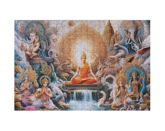 Jigsaw Puzzle for Puzzle Masters - Difficulty Level 2x - Zen Buddism - Jigsaw in Jigsaw Puzzle (110, 252, 520, 1014-piece)
