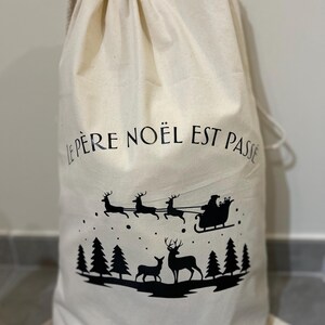 CCINEE Sac cadeau géant de Noël en plastique, 1 sac cadeau de Noël bleu