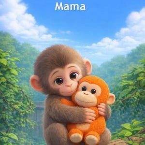 Libro per bambini: Dai un pugno a una scimmia solitaria e scopri la sua famiglia, storia vera (download digitale)
