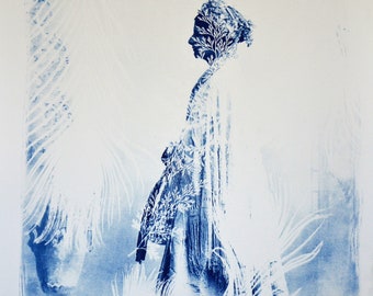 Original cyanotype print - Silhouette