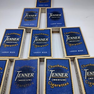 Ten Vintage Cigarette Packets Churchman's Tenner