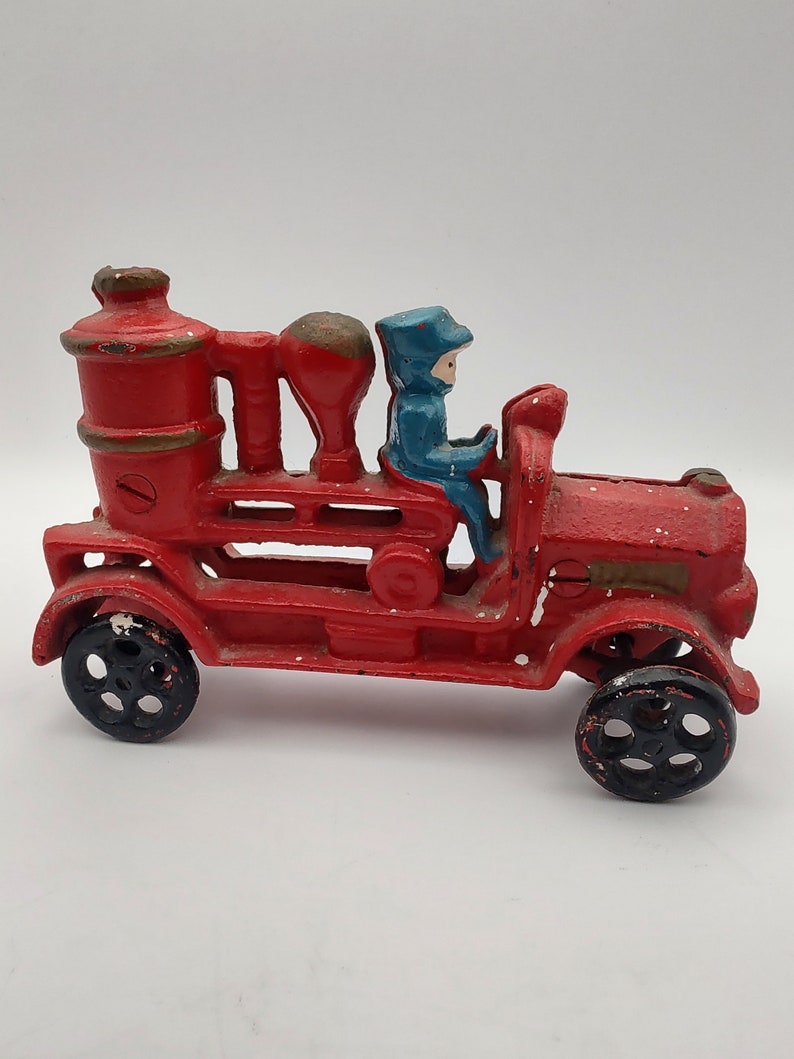 1920s Vintage Fire Engine Cast Iron Toy - Etsy