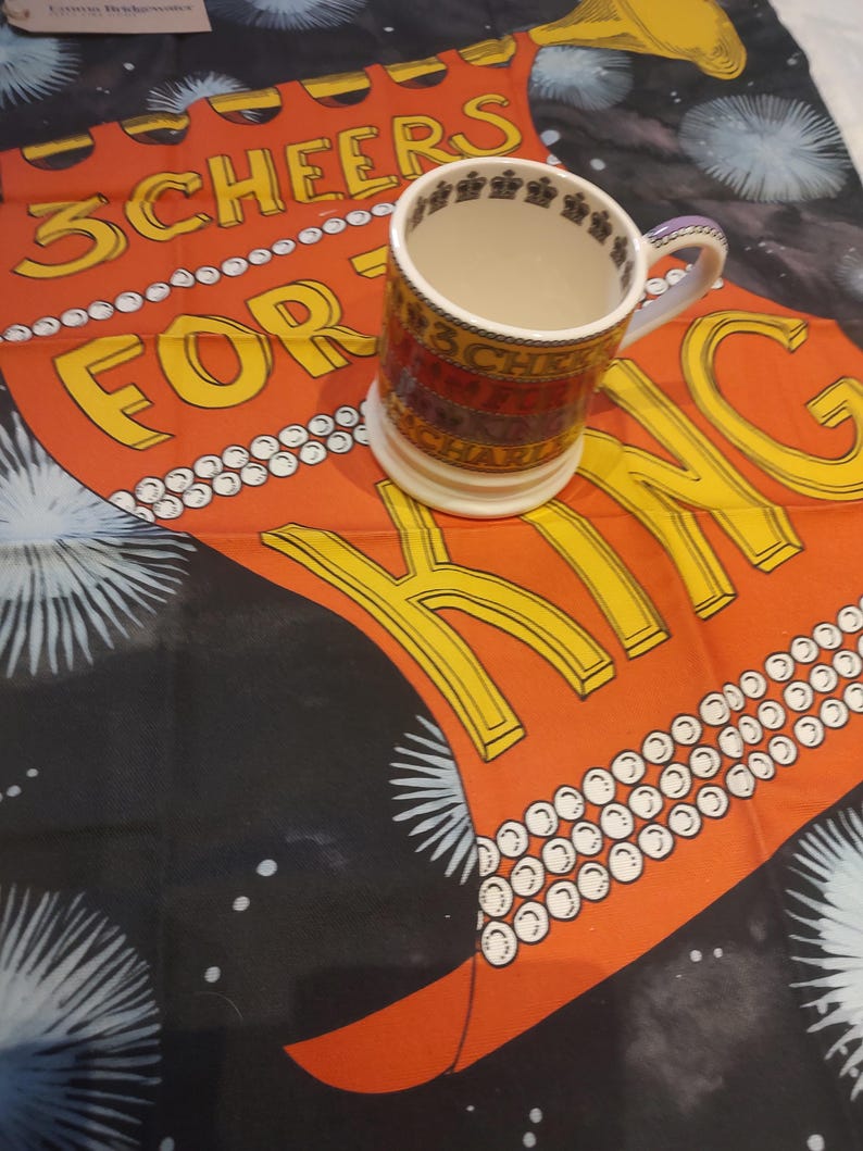 Emma Bridgewater King Charles Coronation Mug and Tea Towel - Thumbnail 5