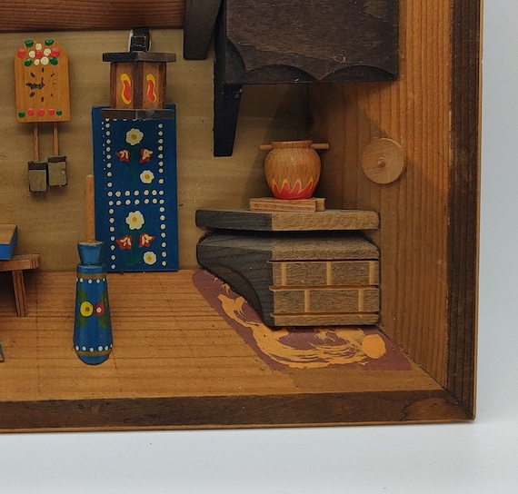 German Folk Art Vintage Wooden 3d Picture of a Pantry - Etsy
