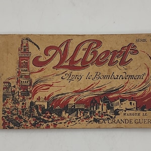 Cartões-postais da Primeira Guerra Mundial - Série La Grande Guerre 14 Cidade de Alberto Batalha do Somme