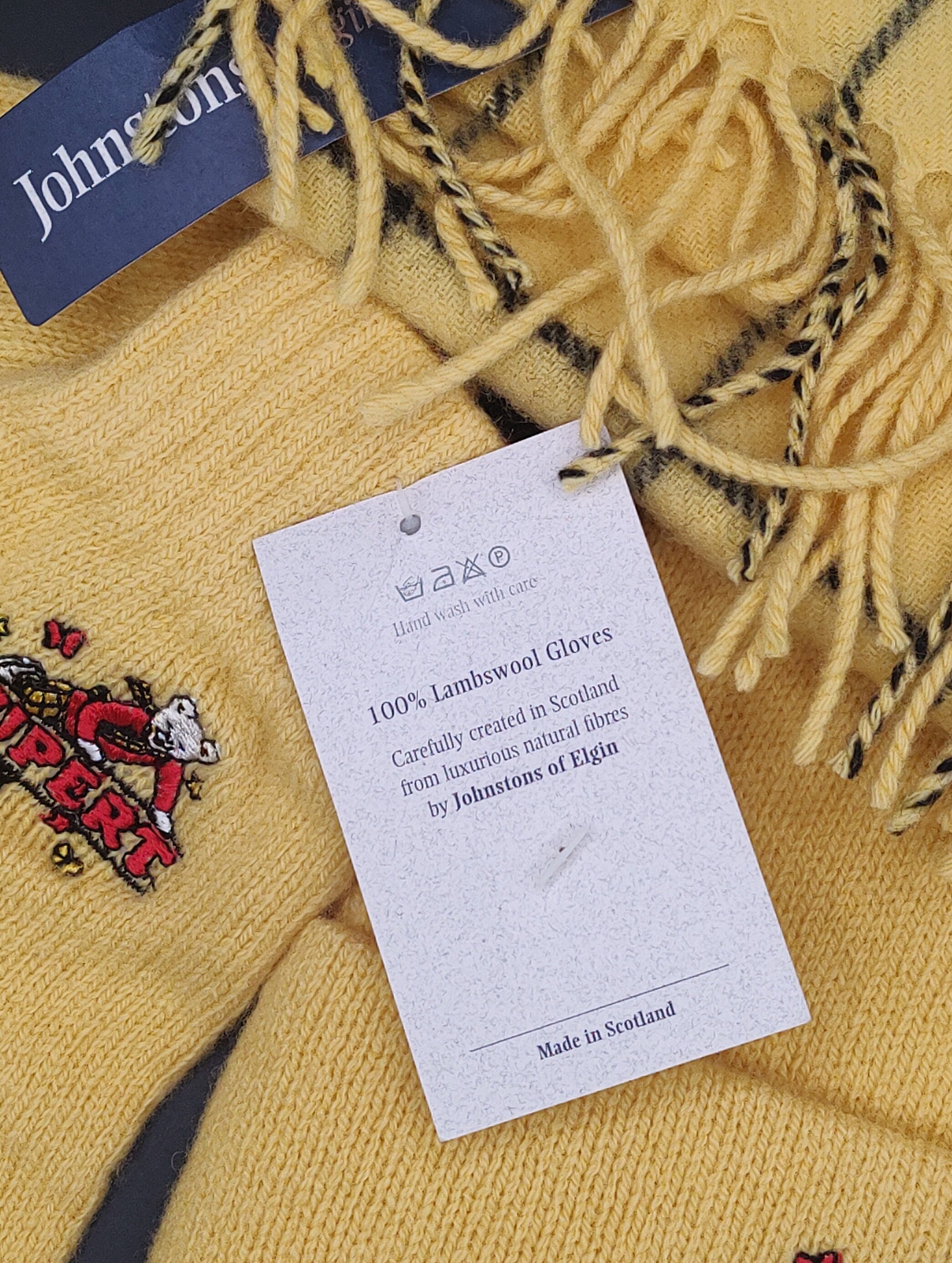 Rupert Bear Johnstons of Elgin Childrens Hat Gloves and Scarf Set. Etsy