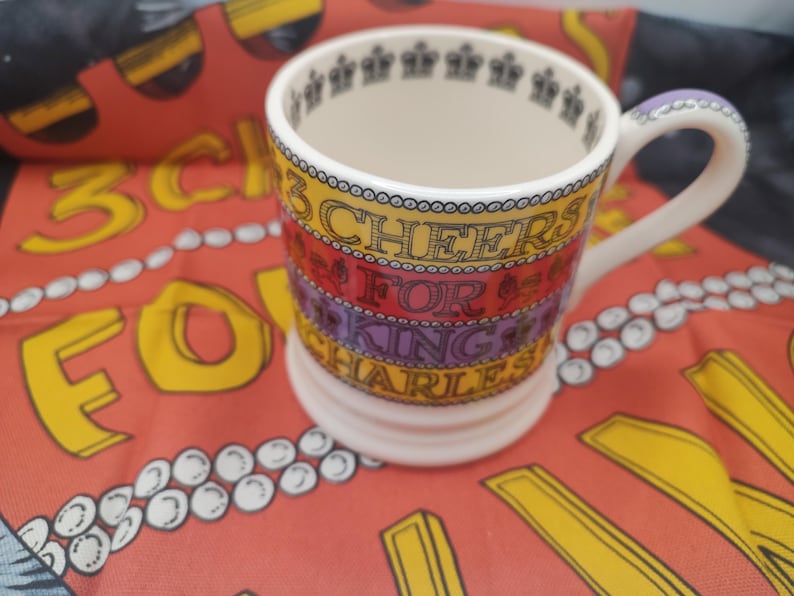 Emma Bridgewater King Charles Coronation Mug and Tea Towel - Thumbnail 3