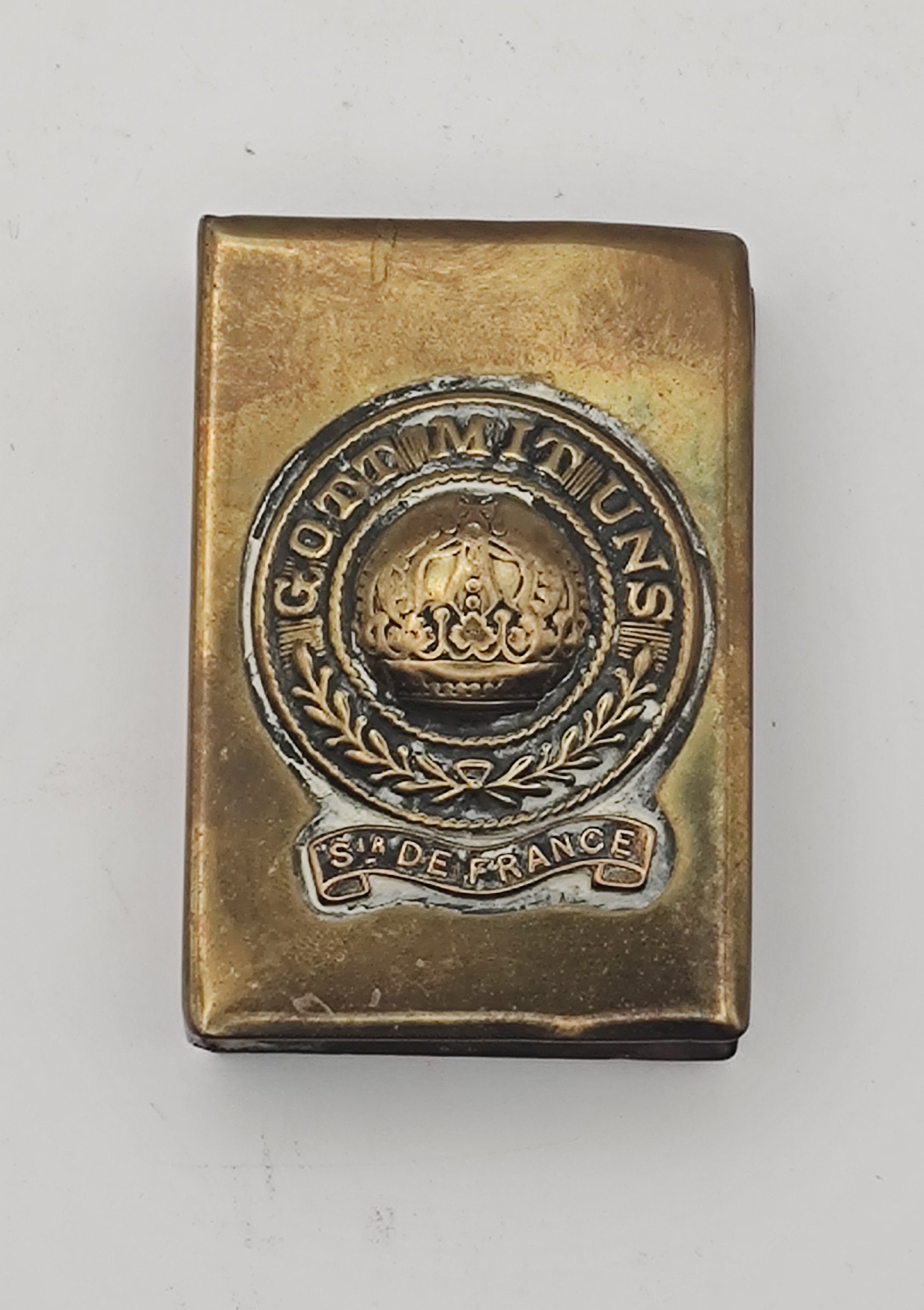 希少 旧東ドイツ 煙出し人形 DDR Vintage Match Holder WWI German Trench Art Matchbox Holder Gott Mit Uns Brass - Etsy