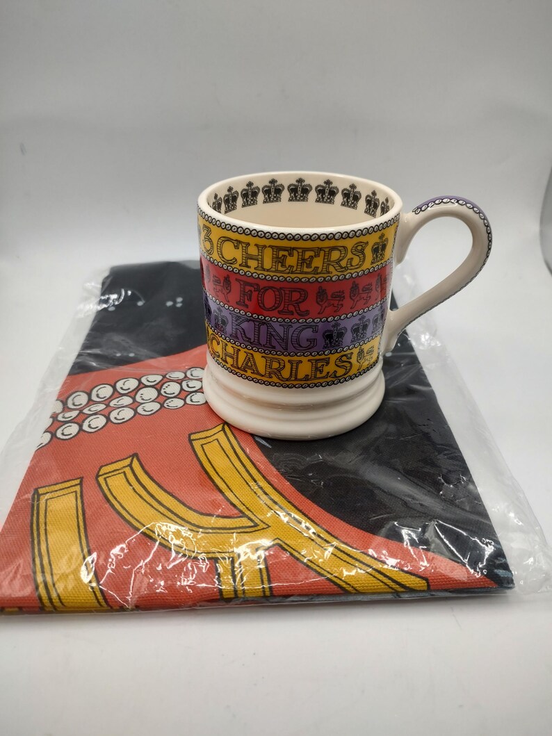 Emma Bridgewater King Charles Coronation Mug and Tea Towel - Thumbnail 2