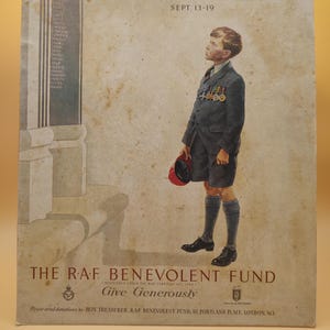 Luftschlacht um England 1955 RAF Benevolent Fund Ladentheken-Werbekarte