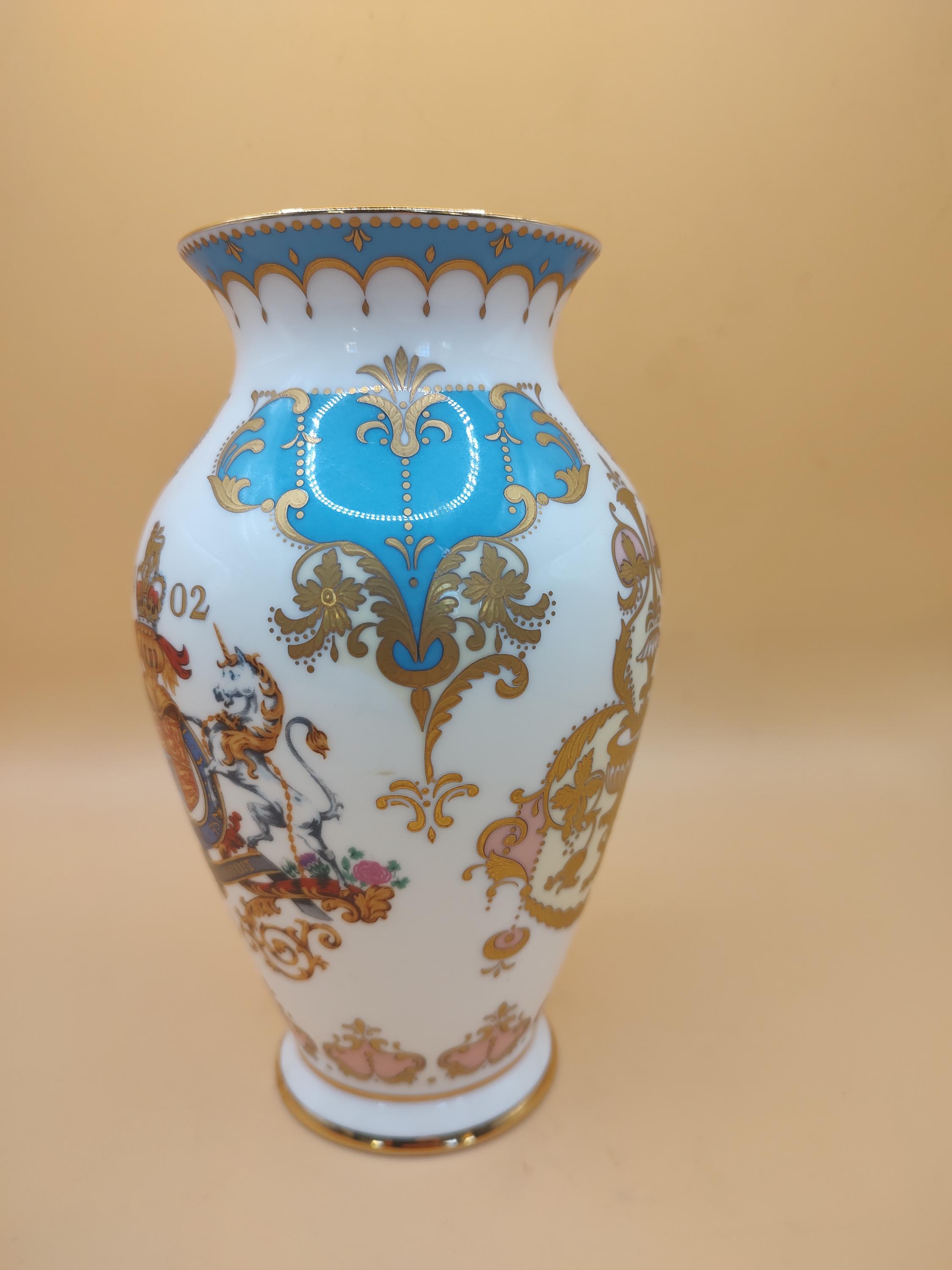 The Royal Collection Queen Elizabeth II 2002 Golden Jubilee Vase