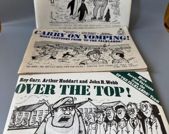 Falklands War book x3 1982 Royal Marines Carry on yomping up the falklands over the top
