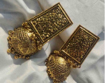 Antique oxidized Jhumkay Earrings