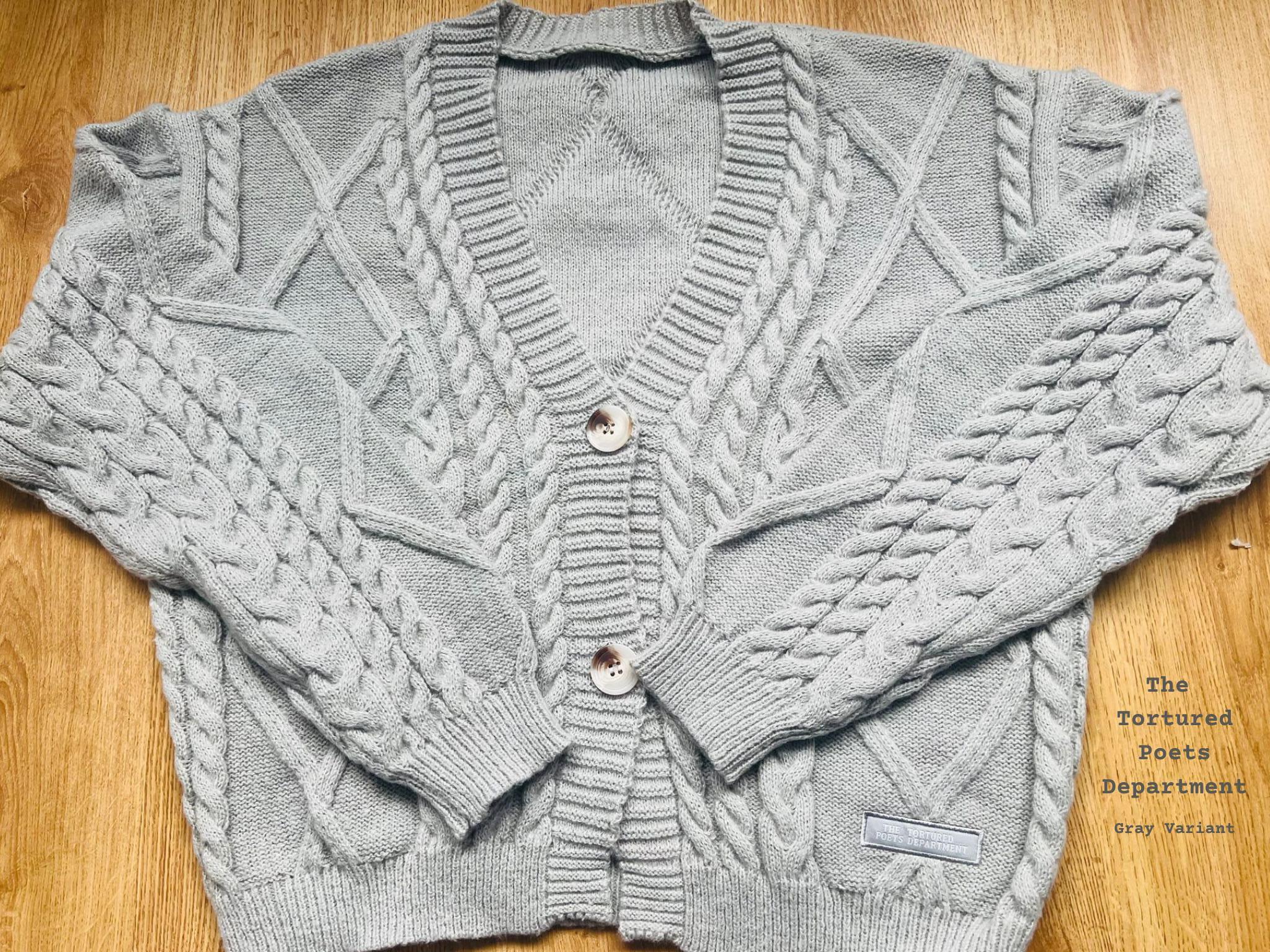Taylor Swift | Cardigan | TTPD | Gray Variant | the Tortured Taylor Swift | Cardigan | TTPD | Gray Variant | the Tortured