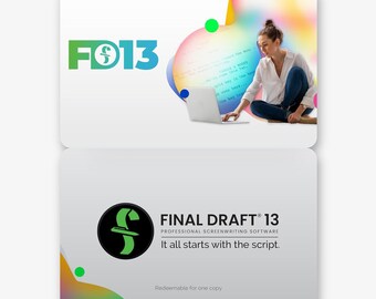 Final Draft 13  Screenwriters With Industry Standard Formatting and Writing Project Planning Productivity Tools