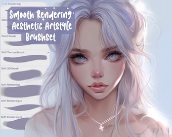 35 zachte en esthetische Procreate-penselen, Procreate-penselenset, soepele rendering, anime-penselenset, schetspenselen