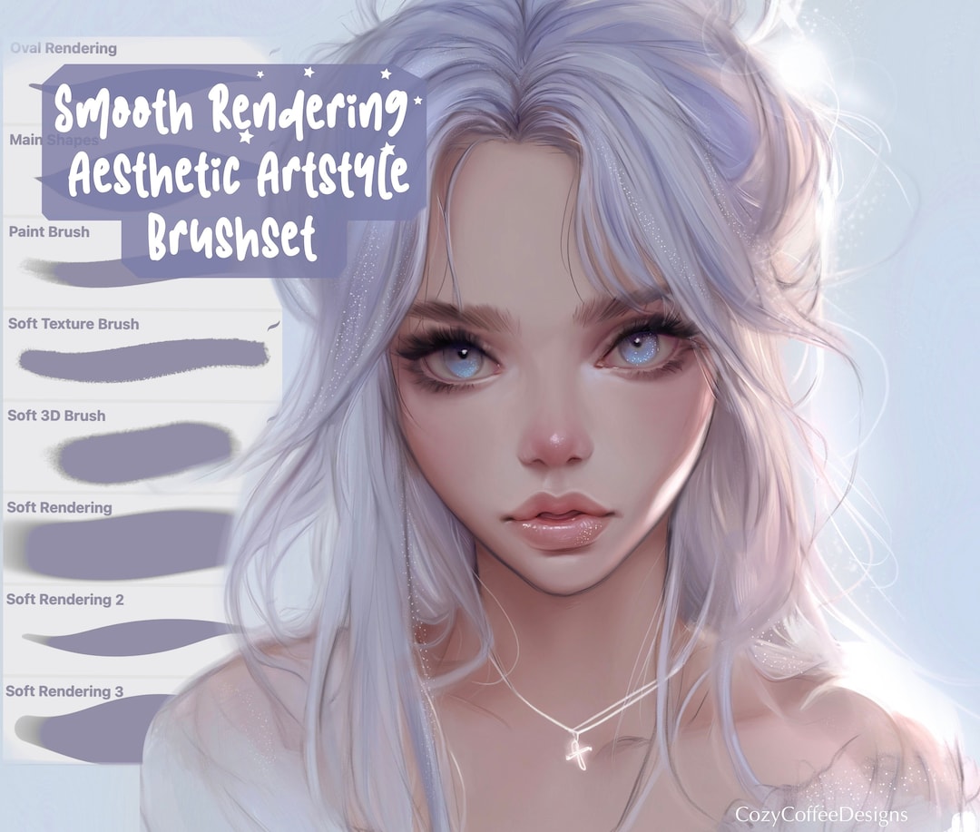 35 Soft and Aesthetic Procreate Brushes, Procreate Brushset, Smooth ...