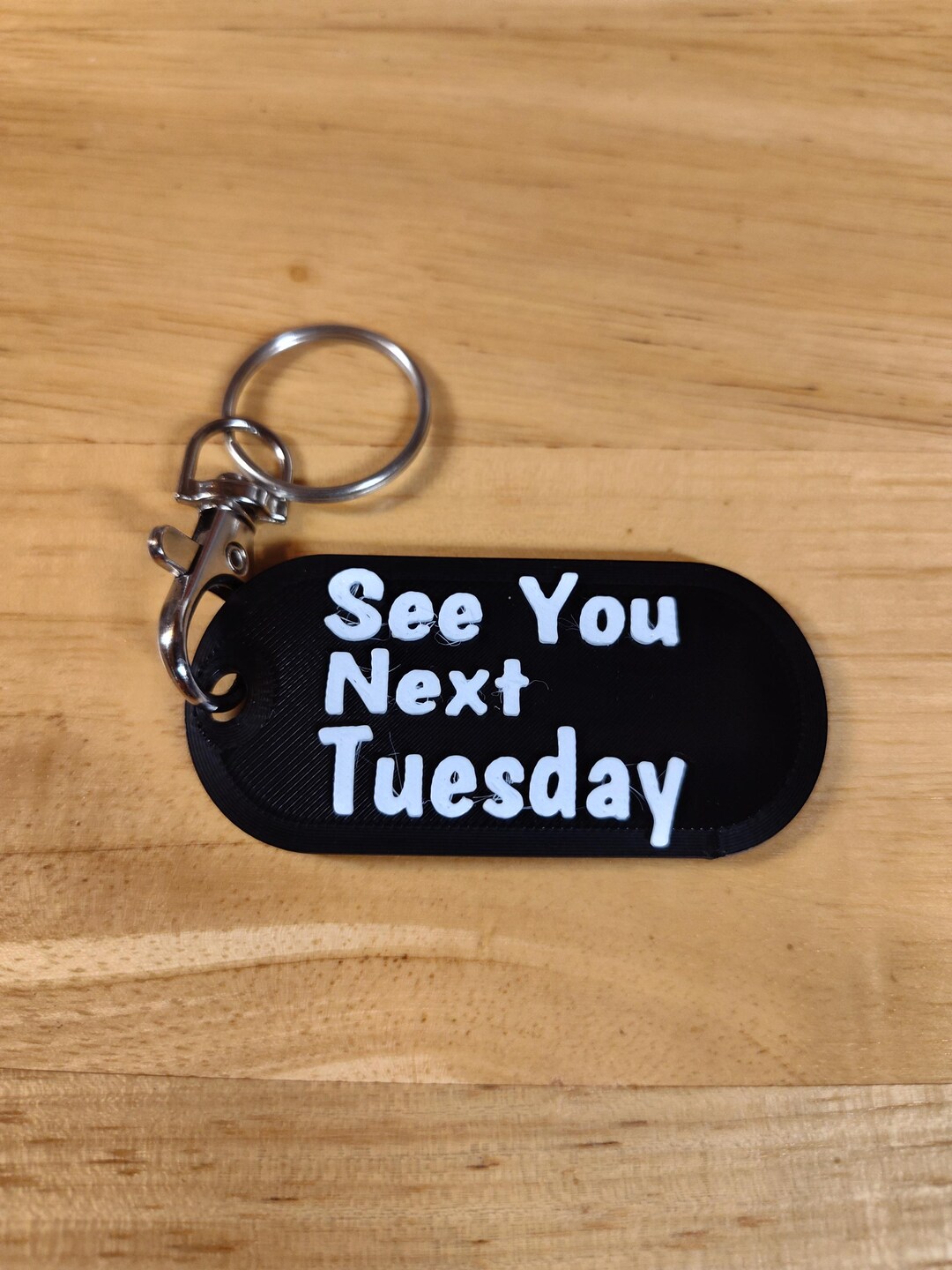 Humour Key Rings See You Next Tuesday Keychain – Funny Gag Gift, Rude Adult Humor Key ...