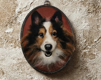 Custom Needle Felted Pet Portrait: Handmade Wool Animal Memorial