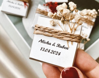 Recuerdos de chocolate personalizados: regalos al por mayor para bodas, despedidas y funerales