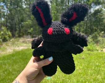 Crochet Mothman Plushie | Mothman Stuffy, Cryptid | Toddler, Kids Birthday Gift