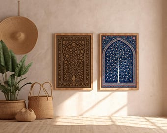 Mughal wall art : Boho Home Decor (Digital Download)