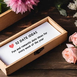 Biglietti d'appuntamento per ogni settimana dell'anno, biglietti d'appuntamento stampabili, regalo per lei, regalo per lui, regalo per San Valentino, regalo per anniversario, ultimo minuto