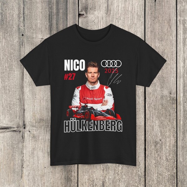 Vintage Audi Formula One 2025 Shirt Nico Hülkenberg Audi Merchandise Tee, Audi Sauber Racing F1 Clothing, Hulkenberg Merch Graphic Tee Audi