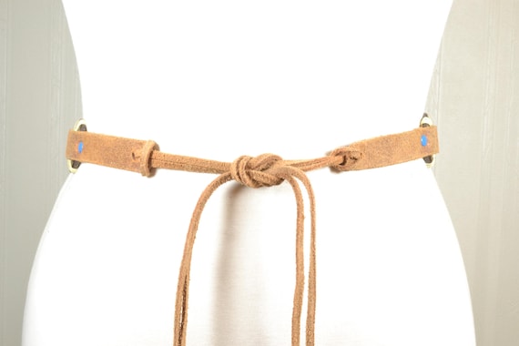 Tan Tie Waist Belt  shengweiao Women main image 2