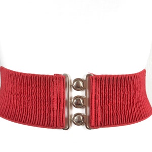 Red Stretchy Belt for Women