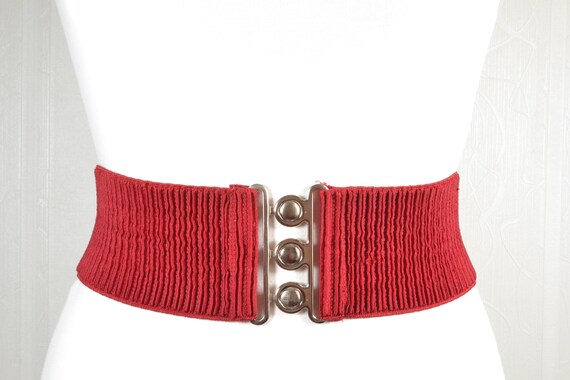 knit corset belt